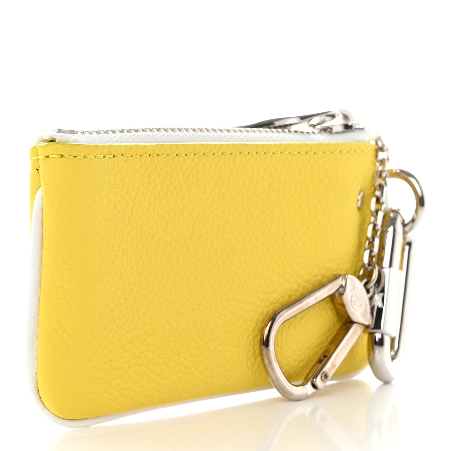 Louis Vuitton Calfskin Everyday LV Key Pouch Jaune 2 of 8