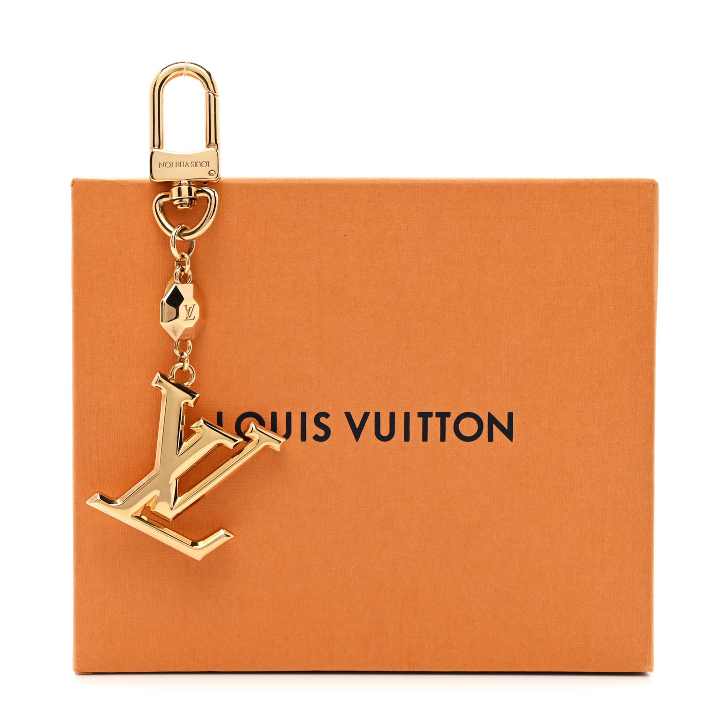 LV Facettes Bag Charm Key Holder Gold