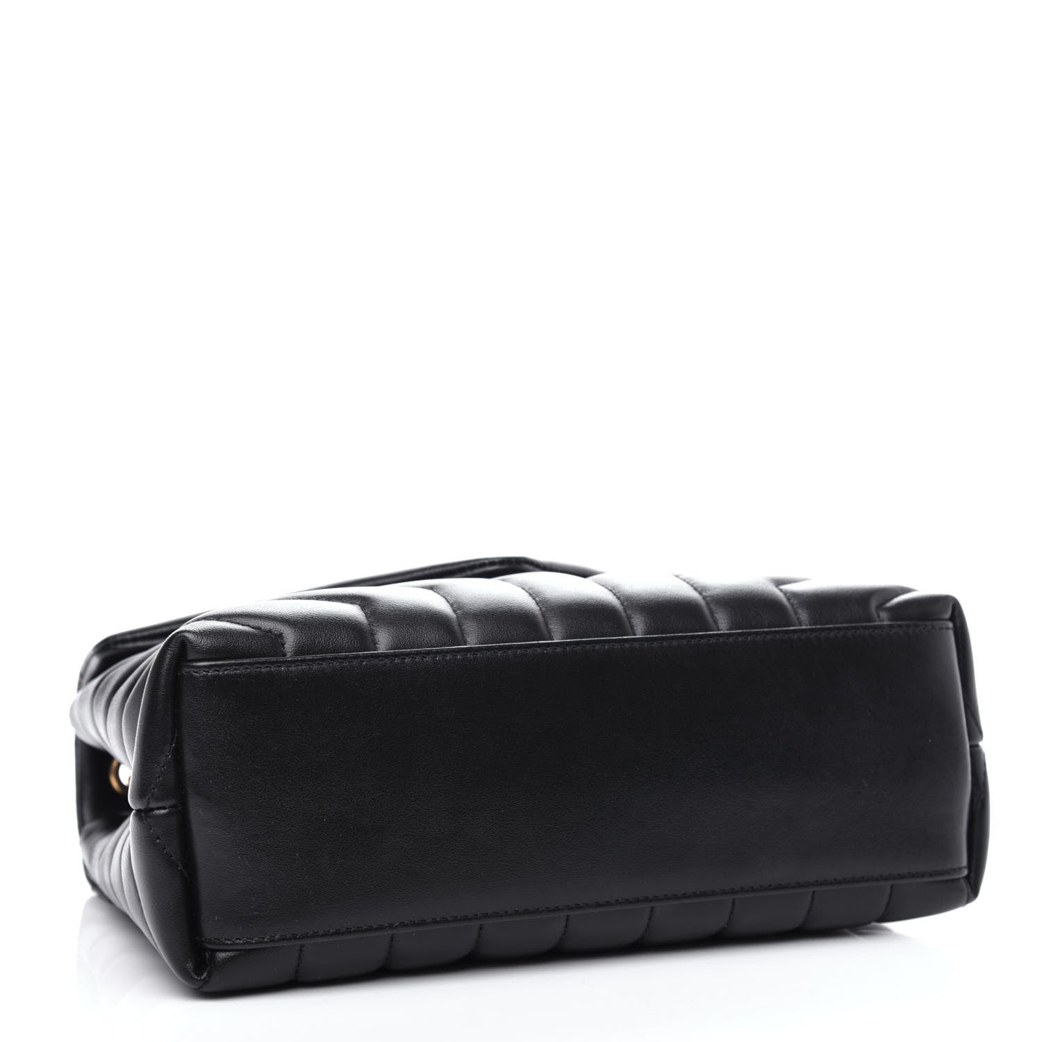 Saint Laurent Calfskin Y Quilted Monogram Small Loulou Chain Satchel Black 4 of 10