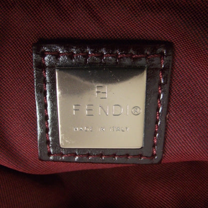 Fendi Zucchino Pochette Burgundy 7 of 9