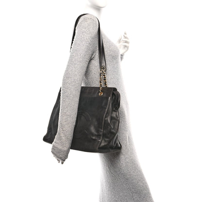Chanel Lambskin CC Shoulder Bag Black 2 of 10