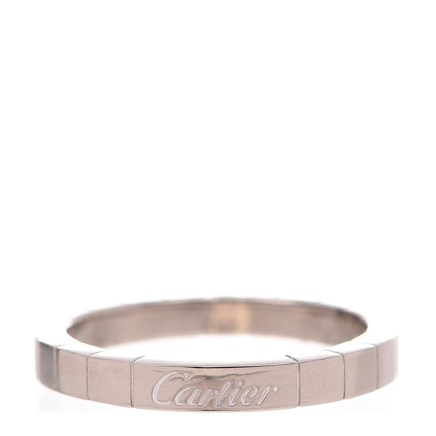 Cartier 18K White Gold Lanieres Ring 59 8.75 1 of 5
