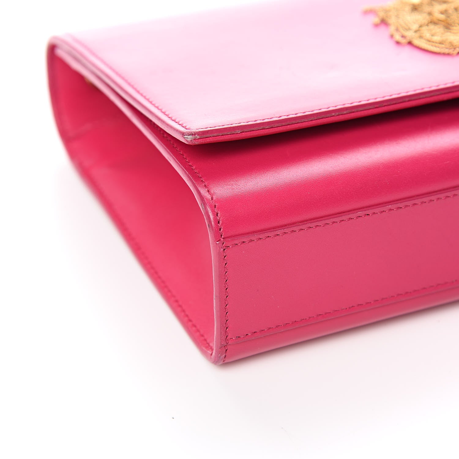 Saint Laurent Smooth Calfskin Medium Classic Monogram Kate Tassel Satchel Fuchsia 8 of 11