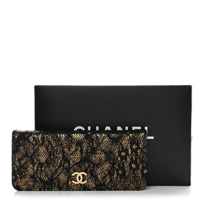 Chanel Metallic Tweed Quilted Clutch Black Gold 12 of 12