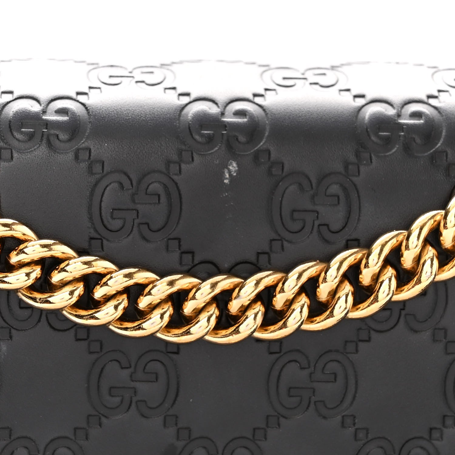 Gucci Guccissima Medium Padlock Shoulder Bag Black 12 of 15