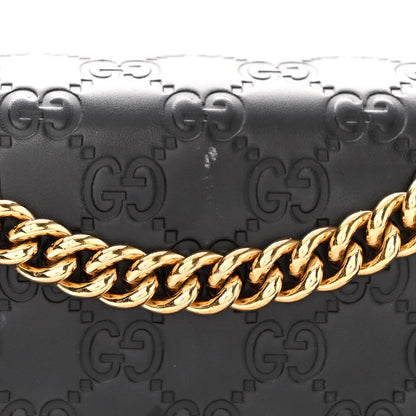 Gucci Guccissima Medium Padlock Shoulder Bag Black 12 of 15