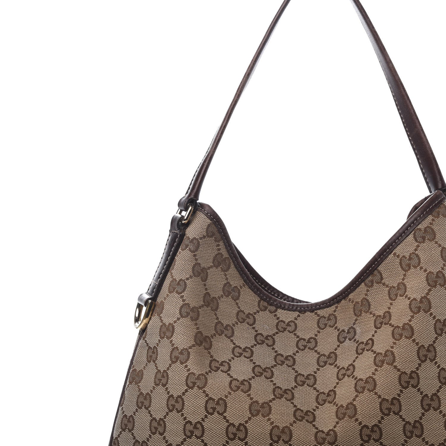 Gucci Monogram Medium New Britt Hobo Dark Brown 17 of 17