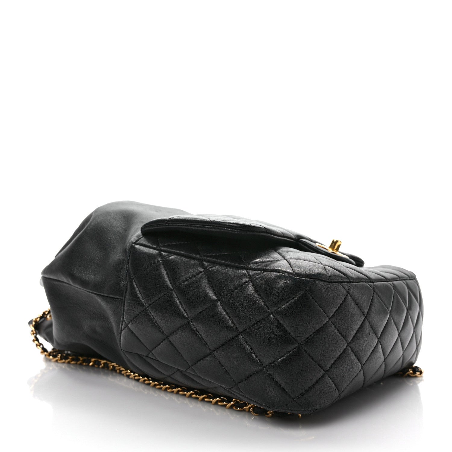 Chanel Lambskin Quilted Large In Seoul Backpack Black 4 of 10