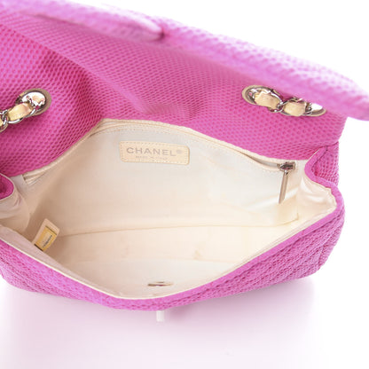 Chanel Neoprene Quilted Medium Single Flap Pink 4 of 9
