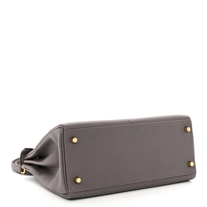 Hermes Togo Kelly Retourne 28 Etain 3 of 11