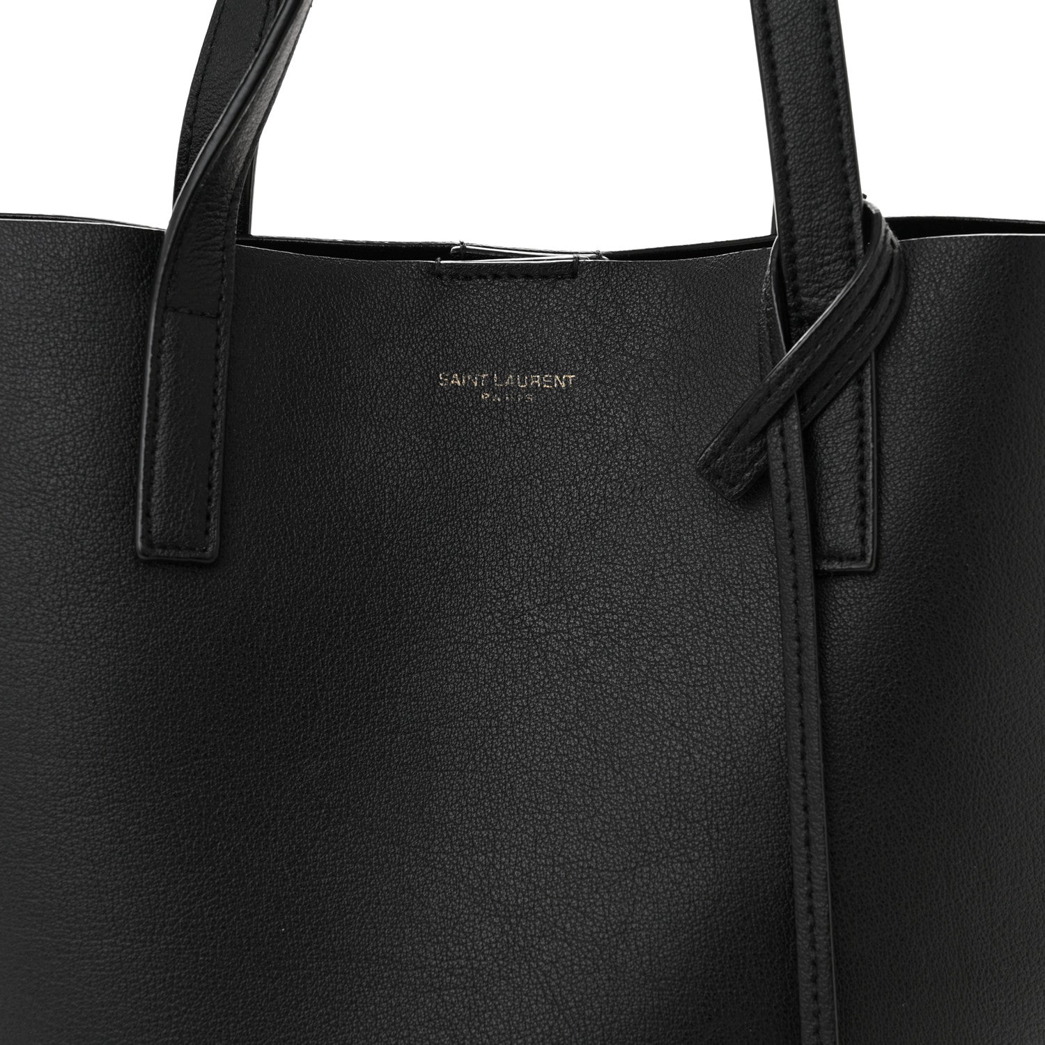 Saint Laurent Calfskin Toy Shopping Tote Black 8 of 10