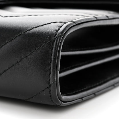 Gucci Calfskin Matelasse GG Marmont Chain Wallet Black 10 of 10