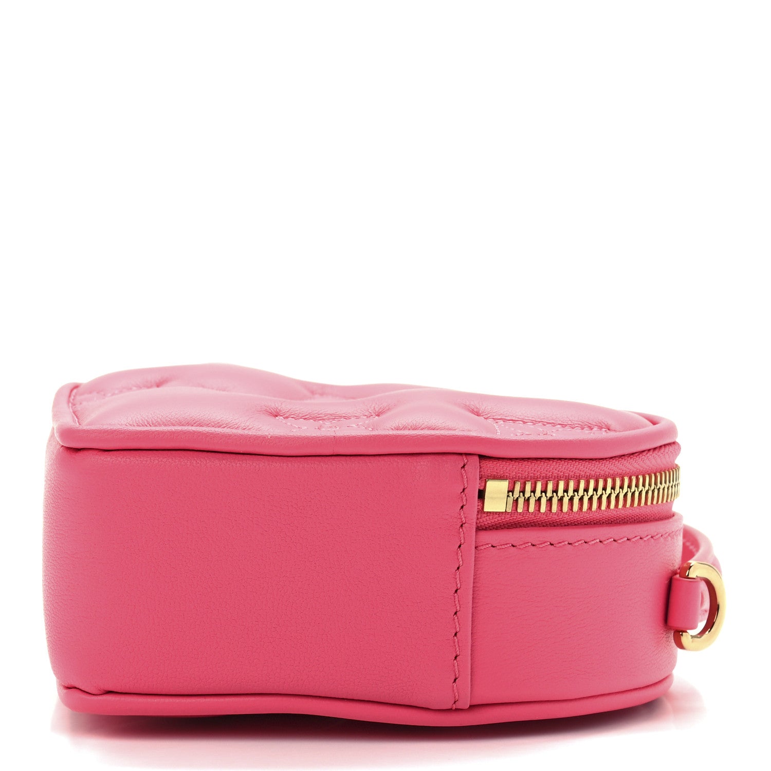 Louis Vuitton Calfskin Embroidered Monogram Pop My Heart Bag Pouch Dragon Fruit Pink 8 of 10