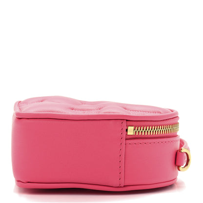 Louis Vuitton Calfskin Embroidered Monogram Pop My Heart Bag Pouch Dragon Fruit Pink 8 of 10
