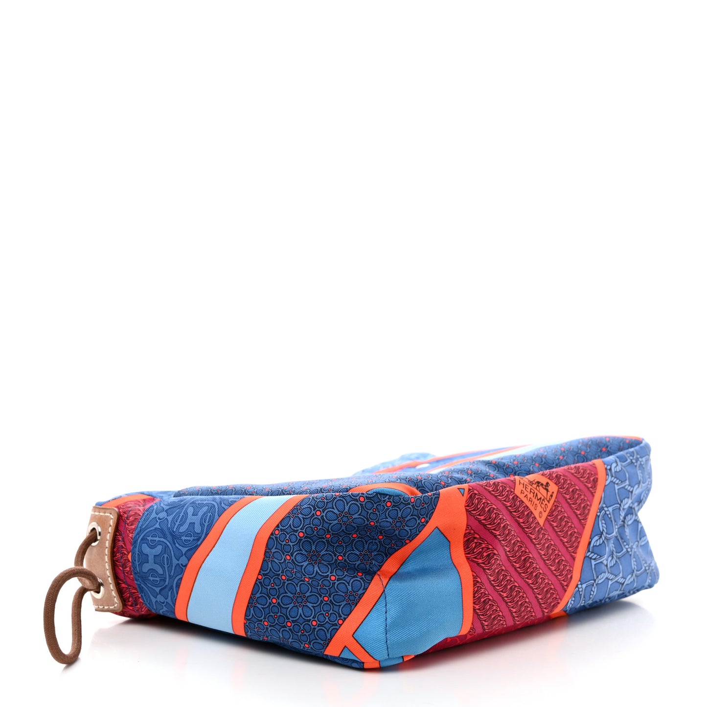 Silk Carre en Cravates Fourbi 20 PM Pouch Bleu Saphir