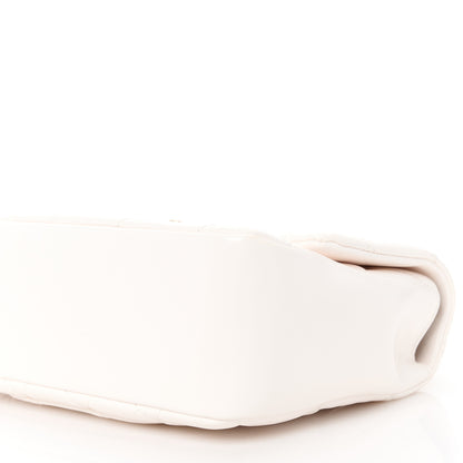 Chanel Shiny Lambskin Quilted Coco Trip Flap Bag White 10 of 11