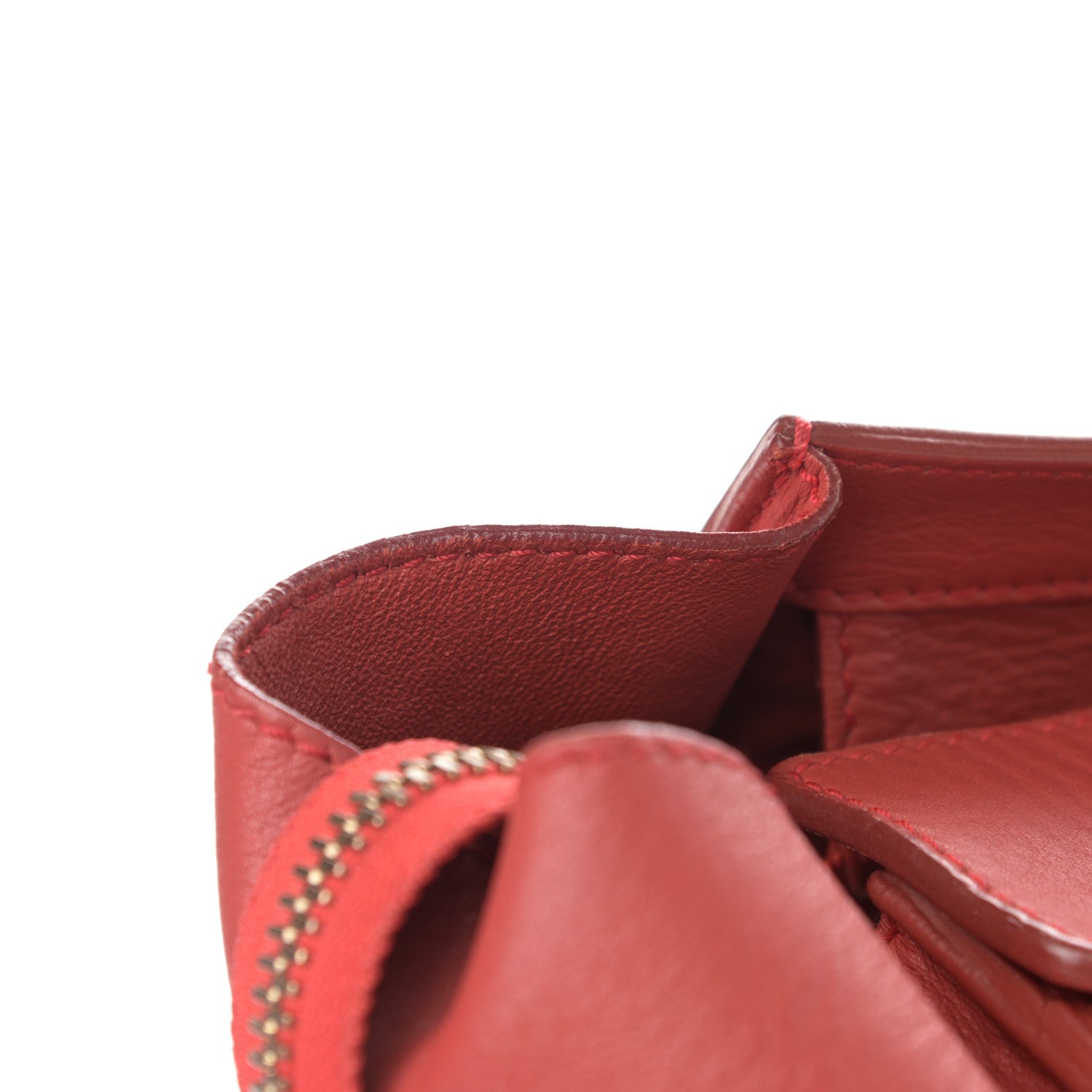 Celine Calfskin Mini Luggage Red 19 of 21