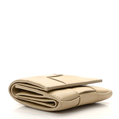 Bottega Veneta Nappa Calfskin Maxi Intrecciato Cassette Tri-Fold Wallet Porridge 4 of 6