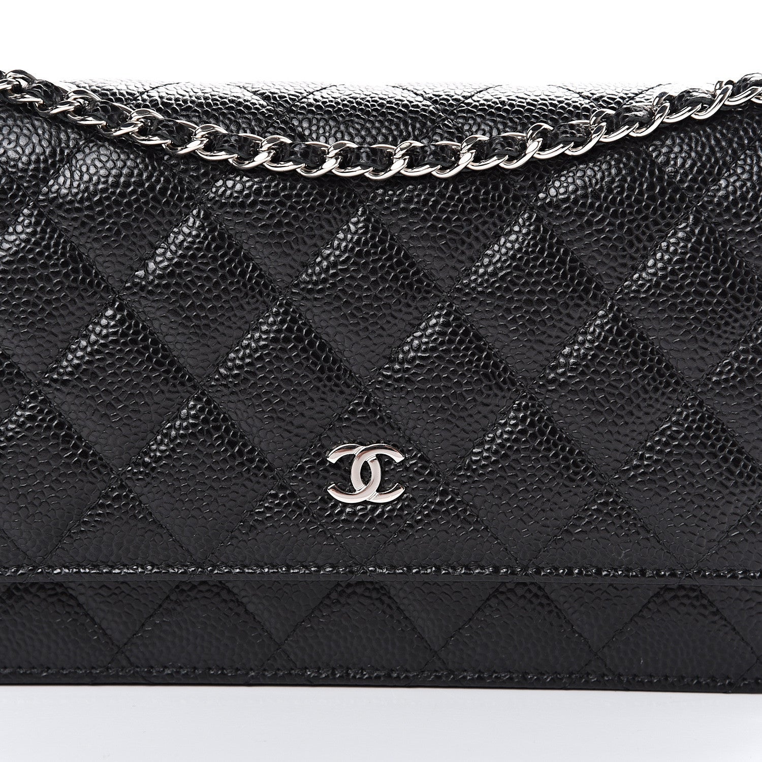 Chanel Caviar Quilted Wallet On Chain WOC Black 8 of 11