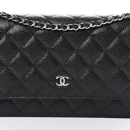 Chanel Caviar Quilted Wallet On Chain WOC Black 8 of 11