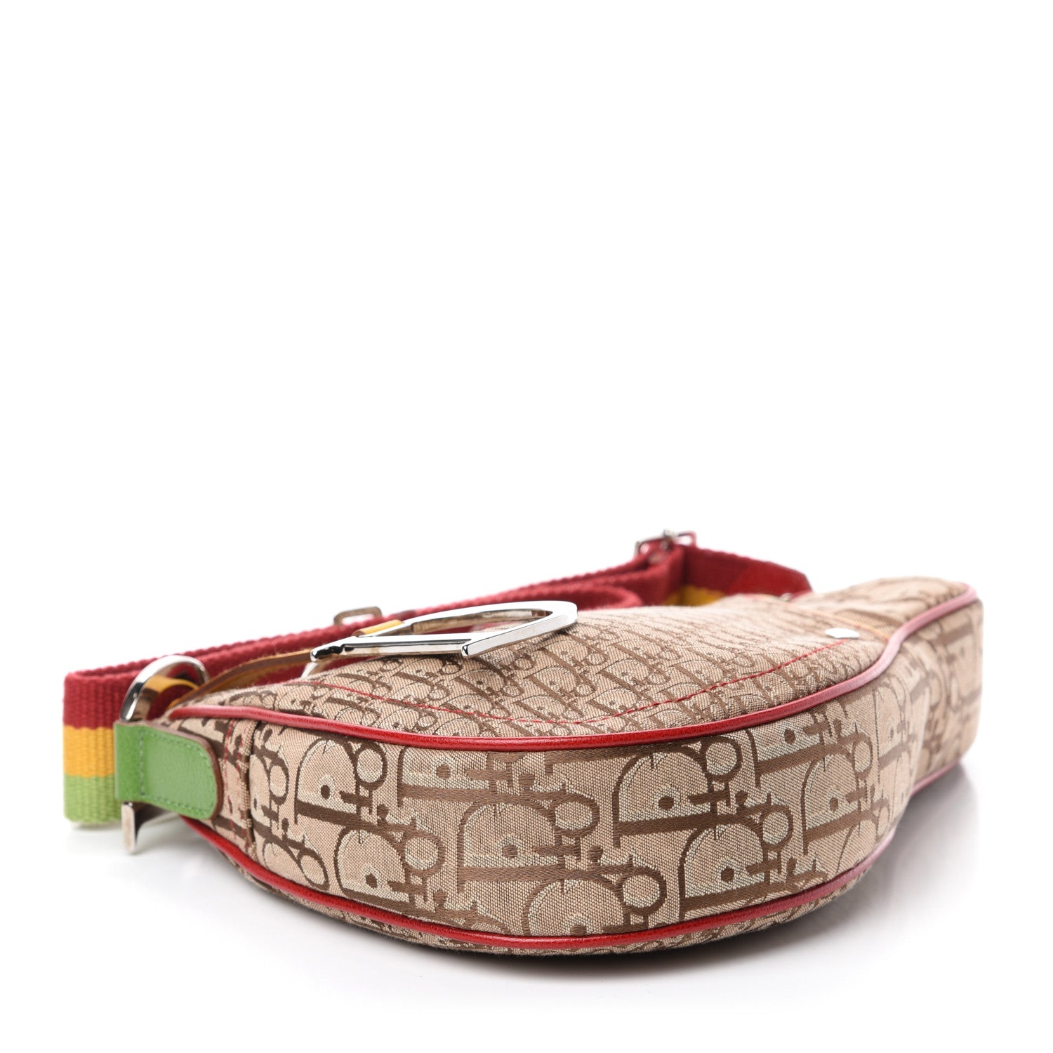 Christian Dior Monogram Rasta Saddle Pochette Beige 4 of 11