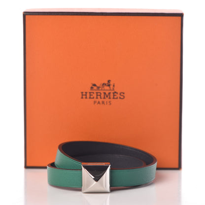 Hermes Swift Medor Infini Double Wrap Bracelet T2 Vert Vertigo 6 of 6