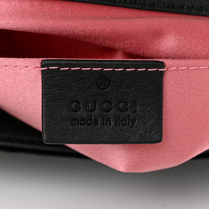 Gucci Velvet Matelasse Mini GG Marmont Shoulder Bag Black 6 of 11