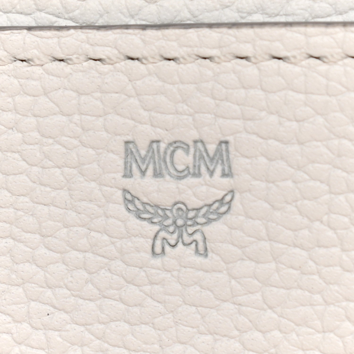 MCM Grained Calfskin Medium Milla Convertible Backpack White Flake 6 of 14