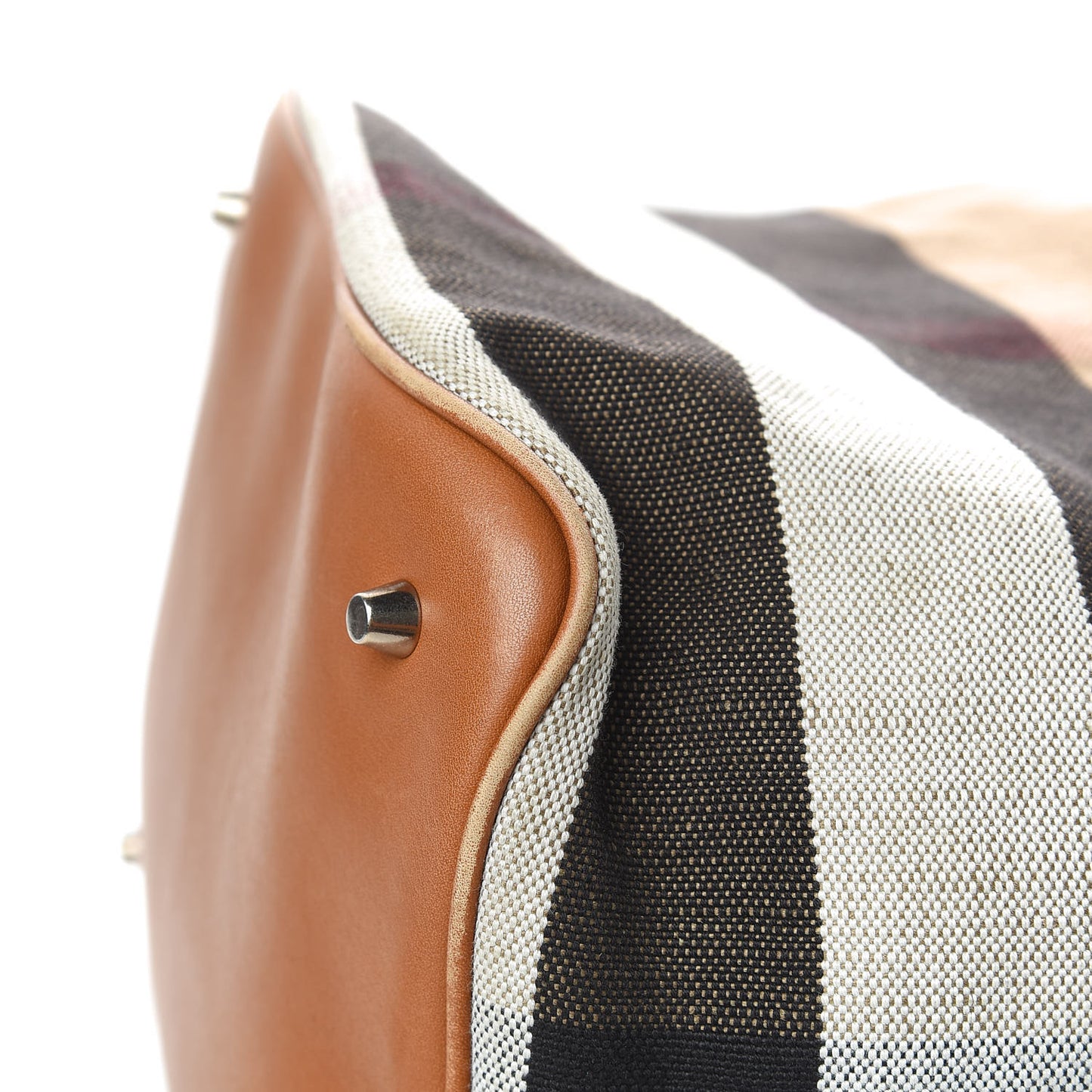 Canvas Mega Check Medium Ashby Hobo Saddle Brown