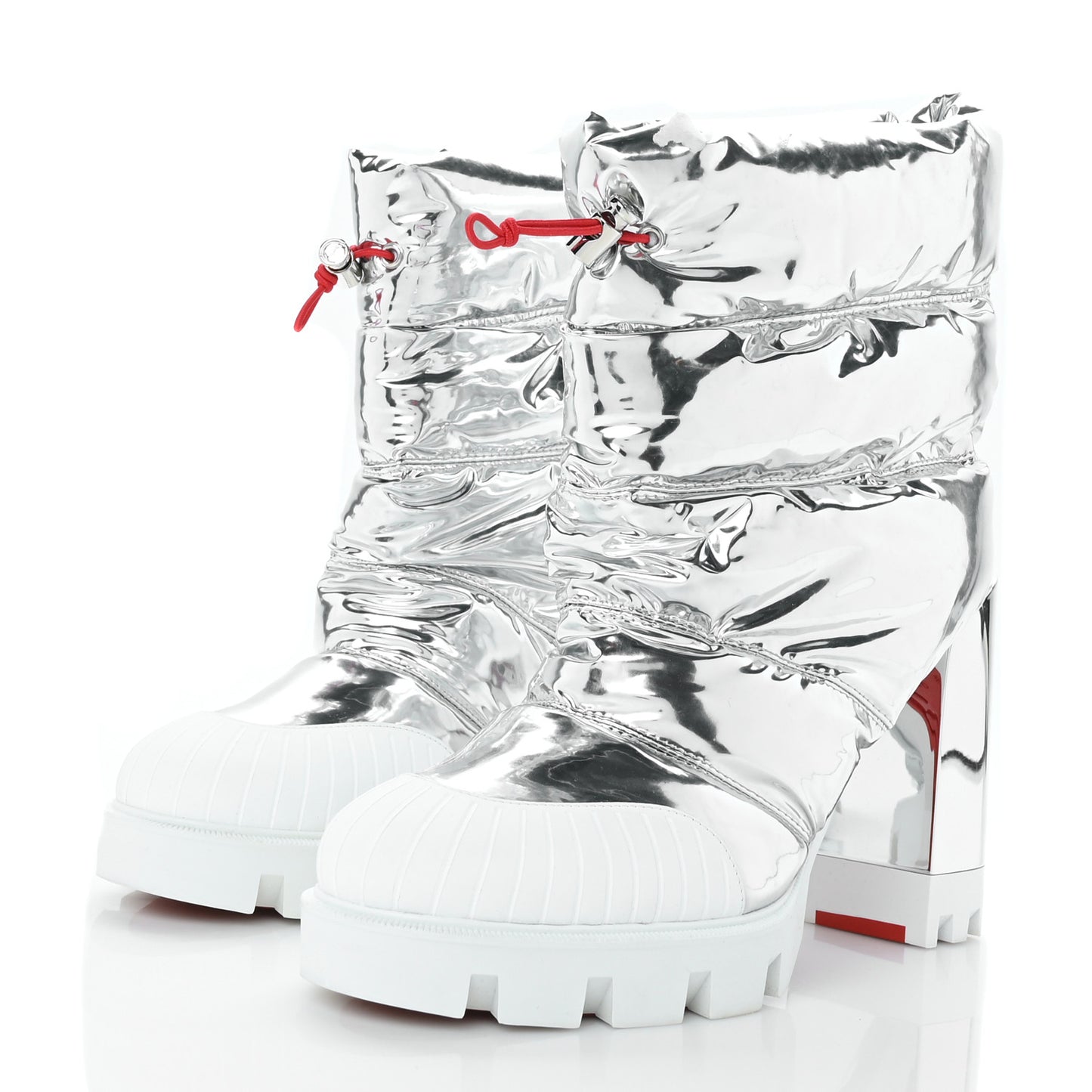 Metallic Oriona Lug 100 Boots 40 Silver