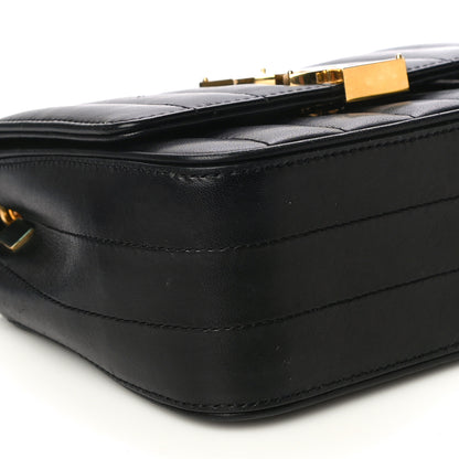 Saint Laurent Lambskin Matelasse Monogram Small Vicky Chain Bag Black 9 of 10