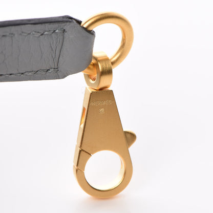 Hermes Taurillon Clemence Horseshoe Kelly Retourne 28 Bleu Glacier Bleu Electrique 33 of 34