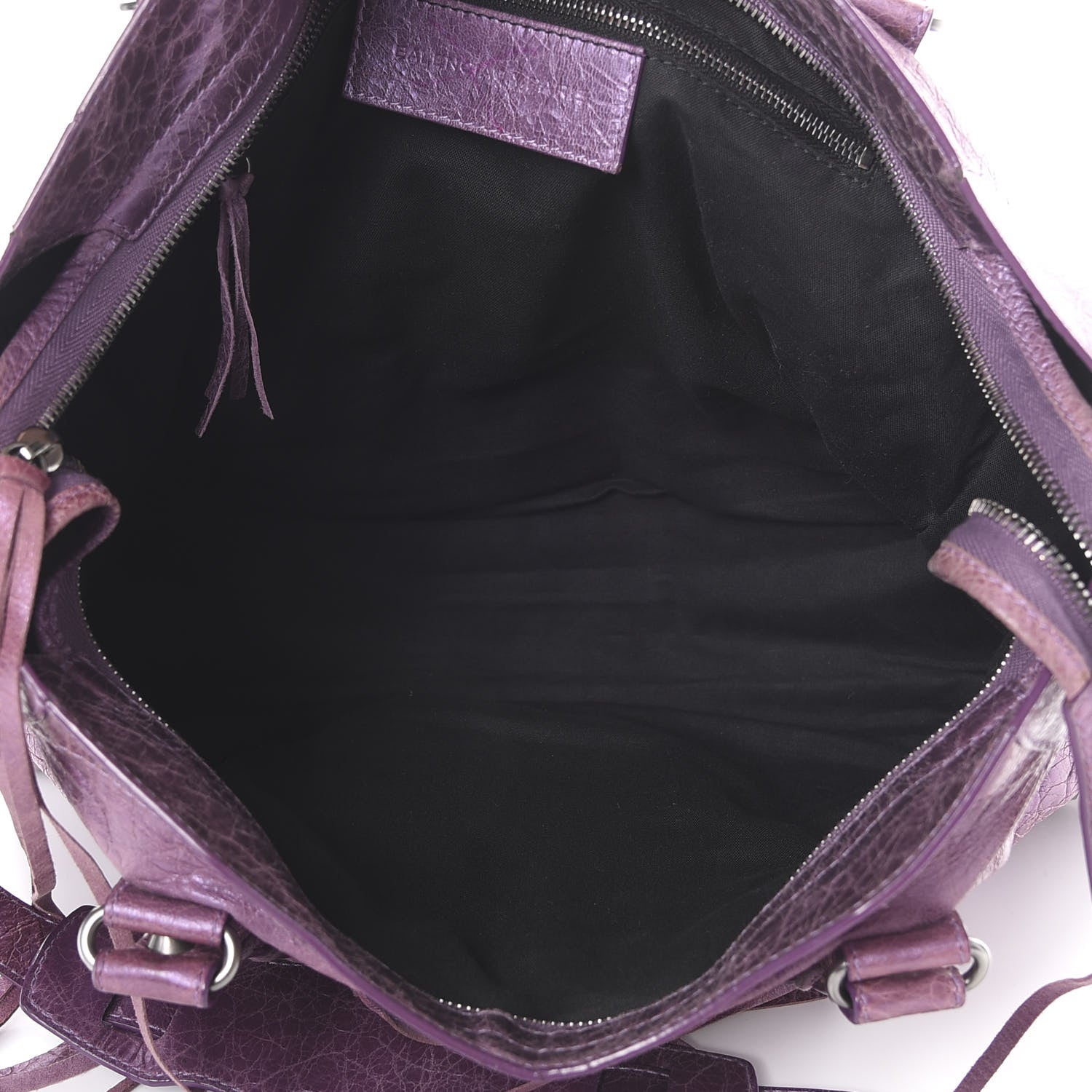 Balenciaga Agneau Classic Hardware City Metallic Purple 4 of 14
