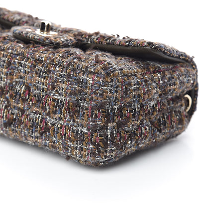 Chanel Tweed Quilted Mini Rectangular Flap Beige 9 of 10