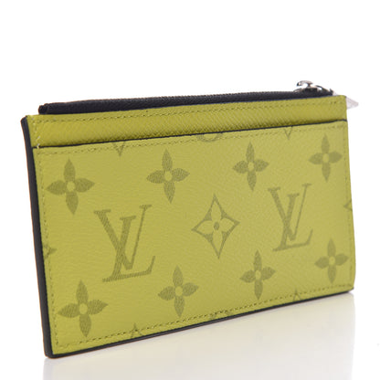 Louis Vuitton Monogram Taiga Coin Card Holder Yellow 3 of 6