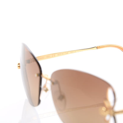 Louis Vuitton Lily Strass Sunglasses Z0640U Light Umber 6 of 7