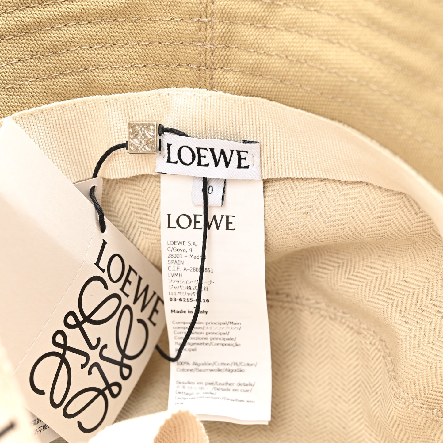 Canvas Fisherman Bucket Hat 60 Sand
