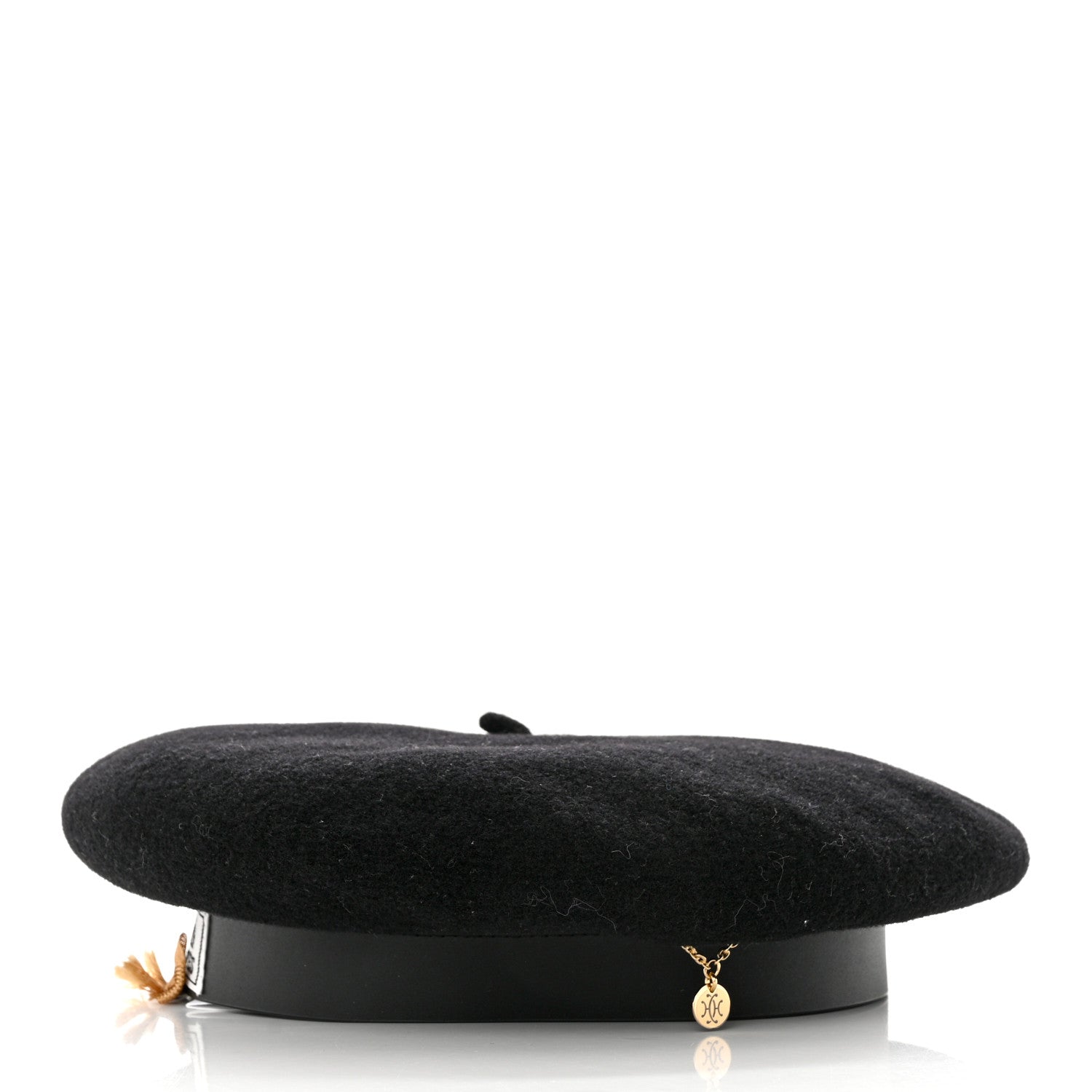 Hermes Merinos Wool Felt Felicity Beret Hat 57 Black 5 of 9