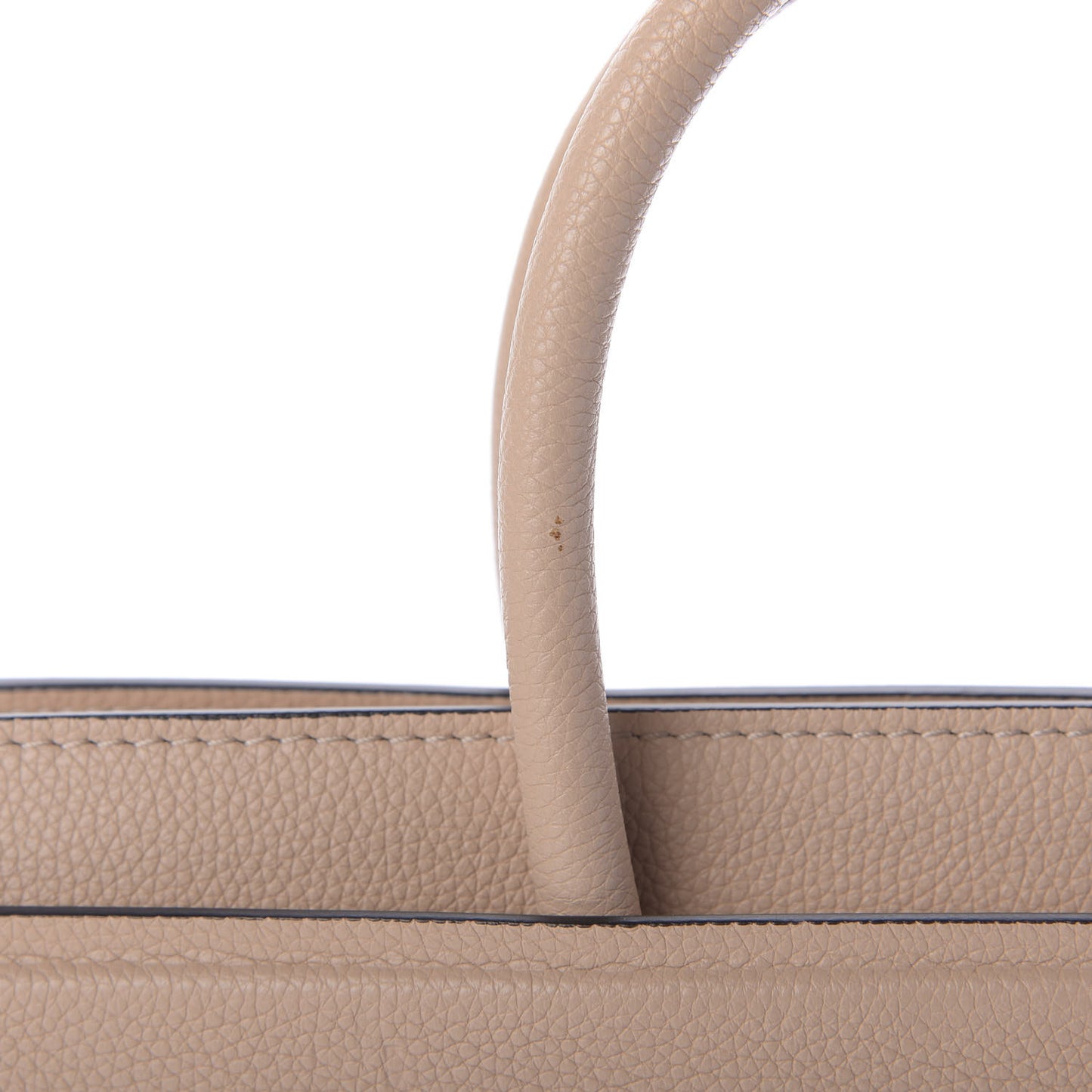 Grained Calfskin Small Horizon Satchel Powder