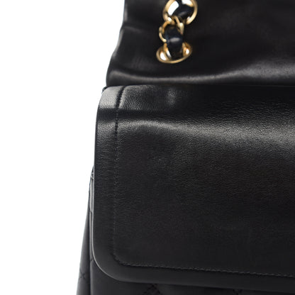 Chanel Lambskin Quilted Jumbo Double Flap Black 7 of 12