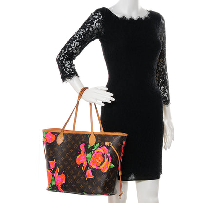 Louis Vuitton Monogram Roses Neverfull MM 2 of 7