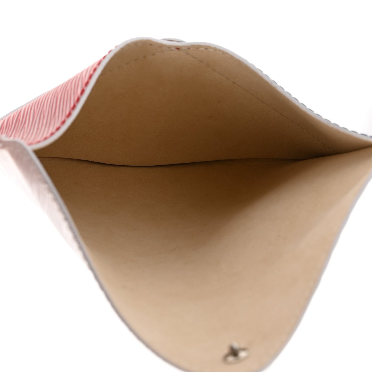 Epi Envelope Pouch White Rouge Indigo