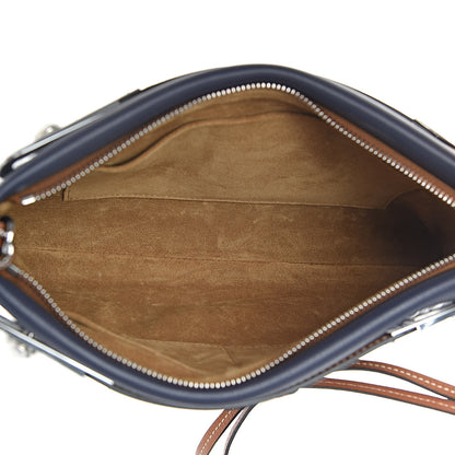 Loewe Calfskin Woven Small Missy Bag Navy Tan 5 of 9