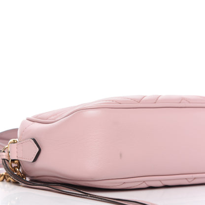 Gucci Calfskin Matelasse Small GG Marmont Chain Shoulder Bag Perfect Pink 6 of 12