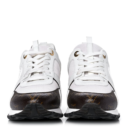 Louis Vuitton Calfskin Monogram Run Away Sneakers 38 White 2 of 11