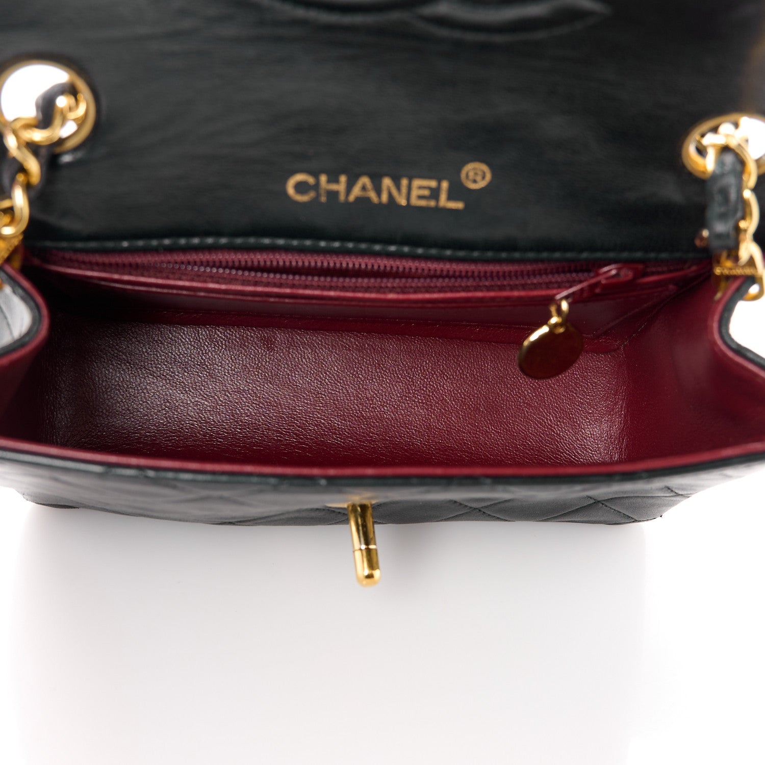 Chanel Lambskin Quilted Mini Square Flap Black 5 of 12