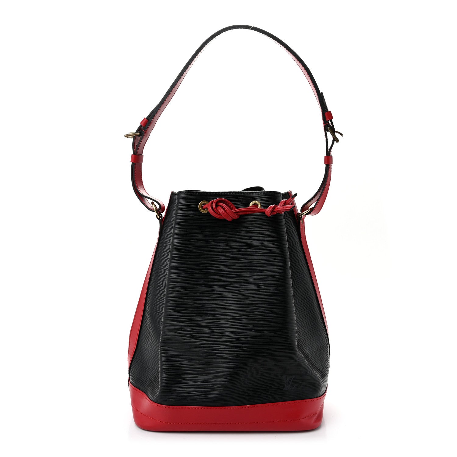 Louis Vuitton Epi Bi-Color Noe Castillan Red Black 1 of 9