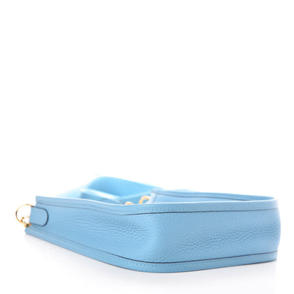 Hermes Taurillon Clemence Evelyne TPM Bleu Du Nord 4 of 11