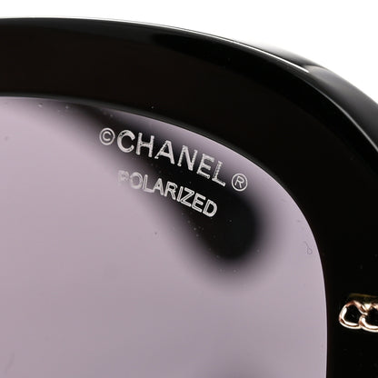 Chanel Acetate Polarized CC Butterfly Sunglasses 5510-A Black 7 of 8