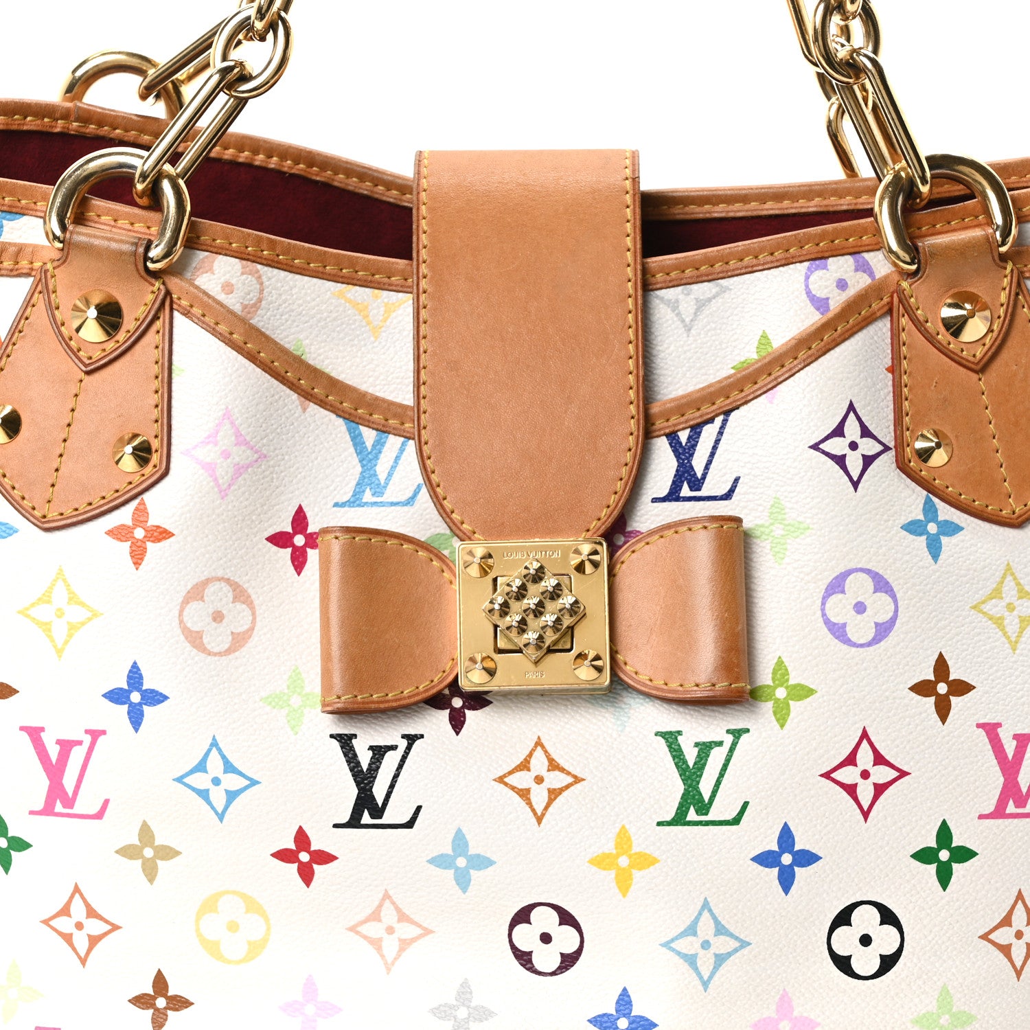 Louis Vuitton Monogram Multicolor Annie GM White 7 of 9